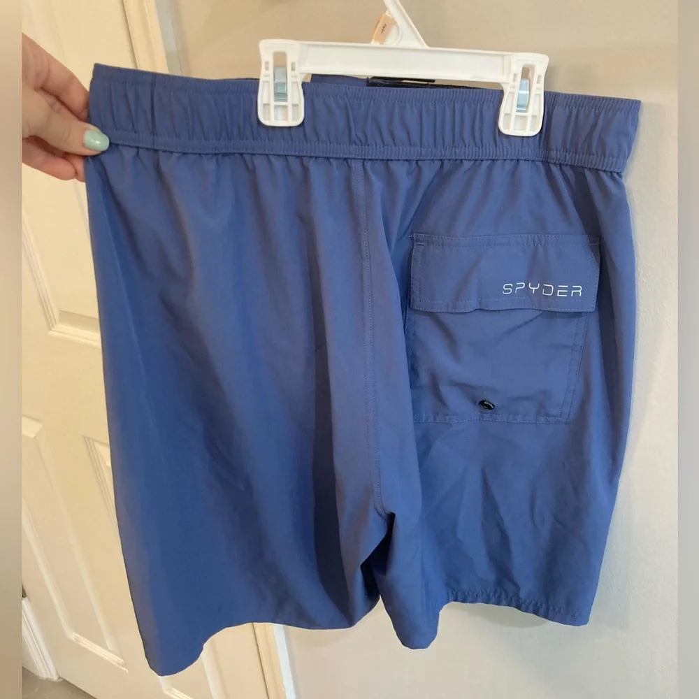 Spyder swim trunks size medium blue